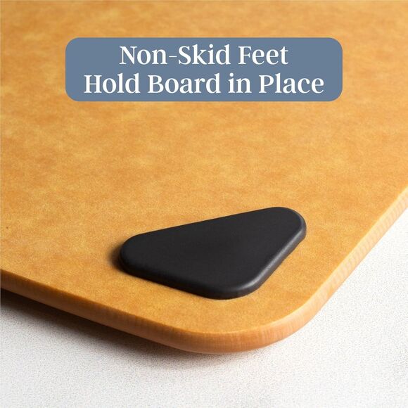 Vellum Wood Fiber Cutting Board with Non-Slip Silicone Feet; Dishwasher Safe Cut - Picture 6 of 6